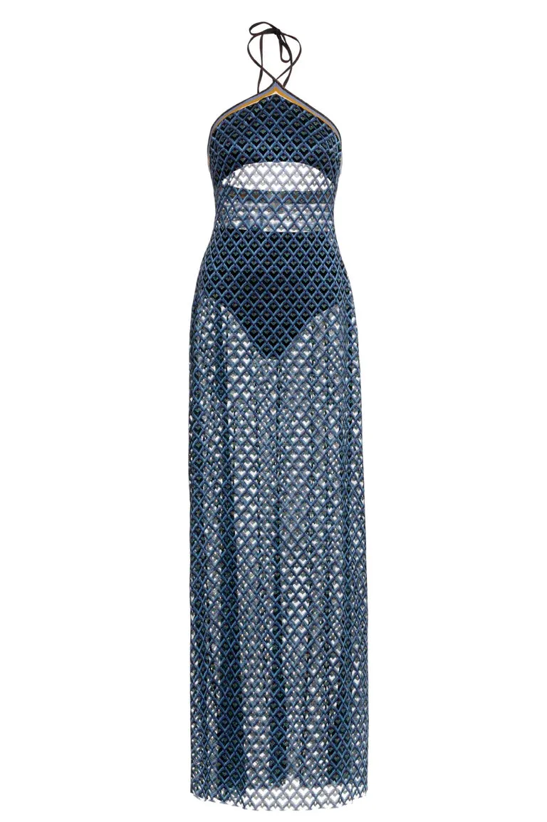 Agua Bendita Sari Azure Dress