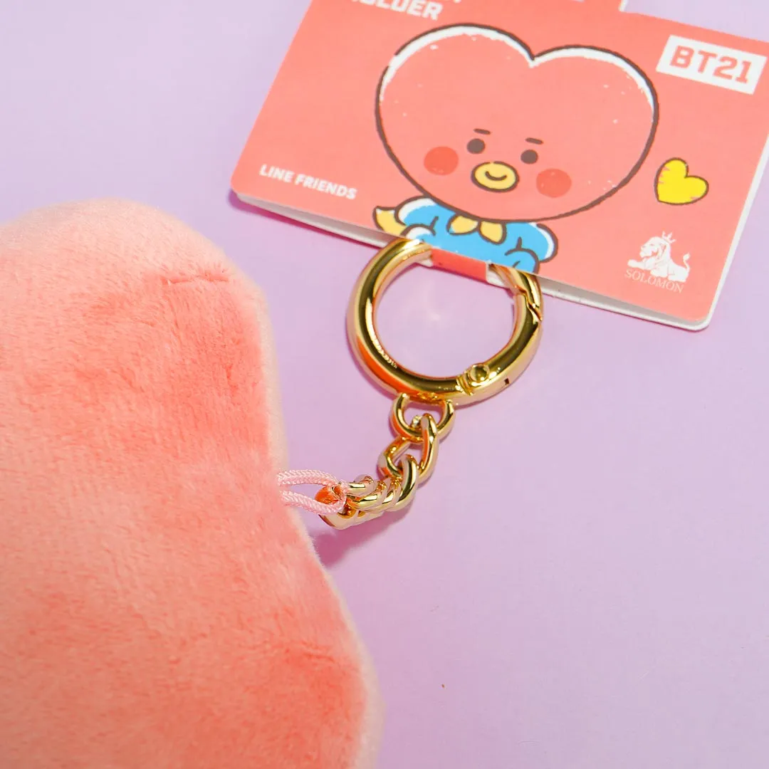 BT21 Baby Plushie Reel Key Holder - TATA