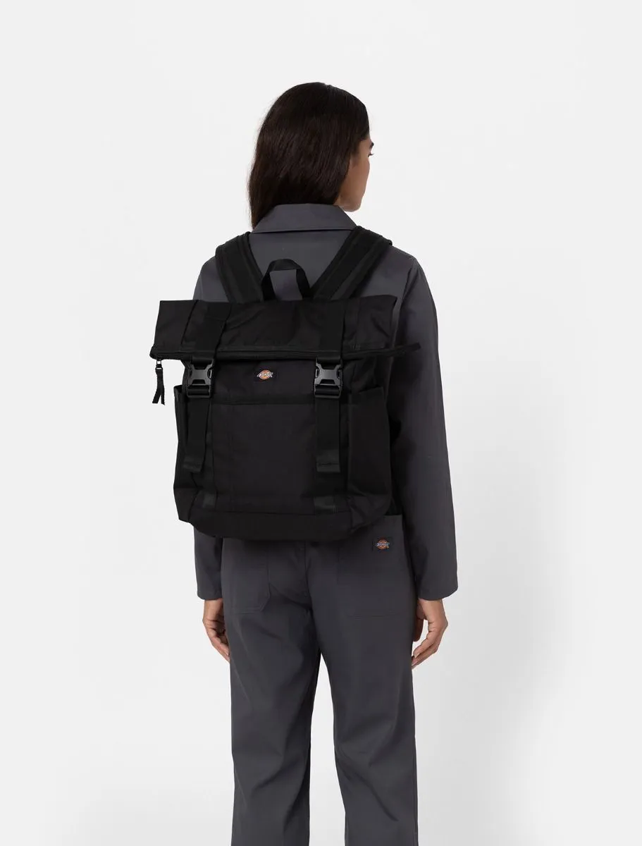 Dickies Unisex Ashville Roll Top Backpack Black DK0A4YHLBLK1