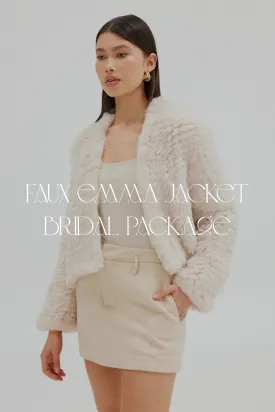 Faux Emma Bridal Package - 3 x Jackets   1 complimentary