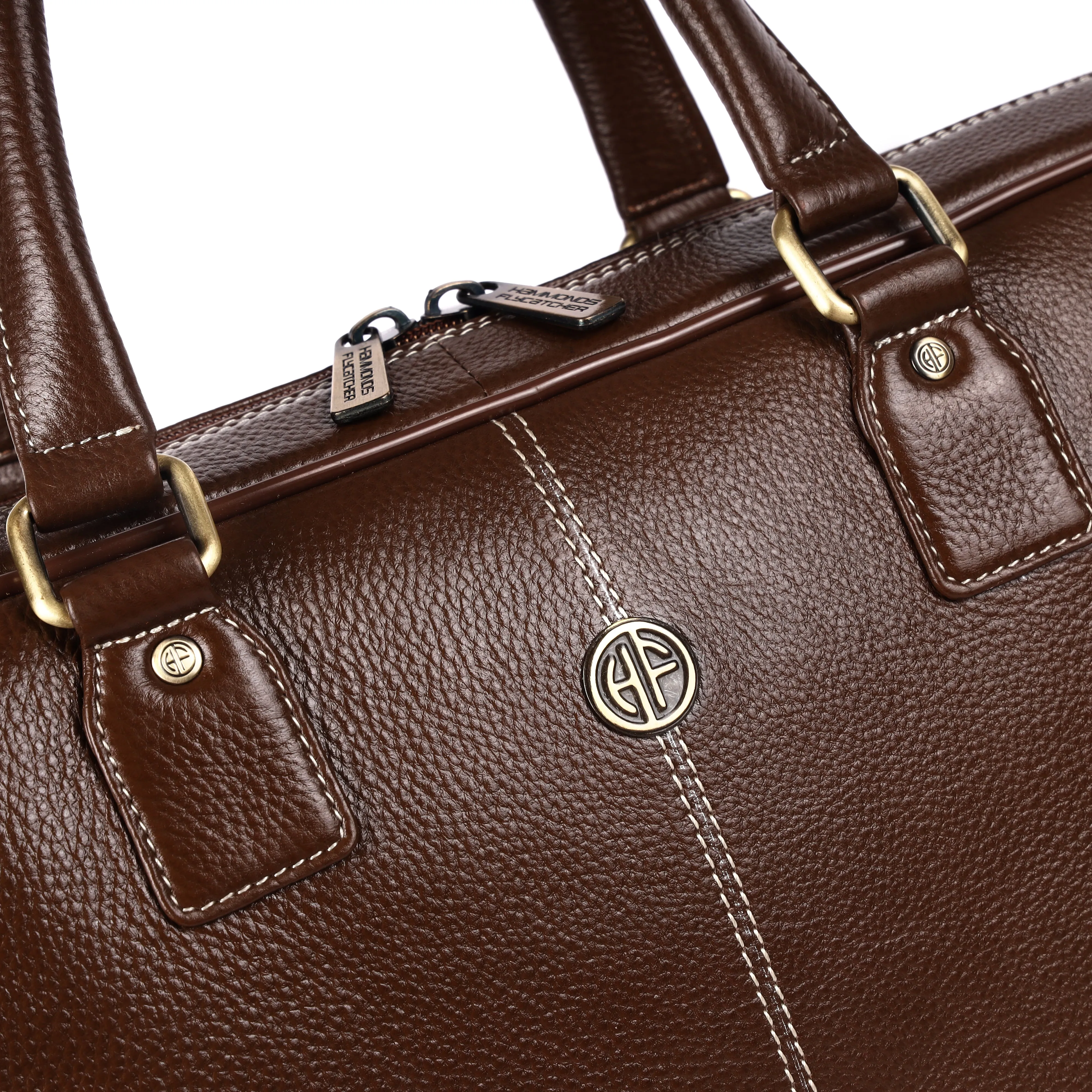 Genuine Leather Laptop Bag for Men - Office Bag, Brushwood - Fits Up to 16 Inch Laptop/MacBook - Shoulder