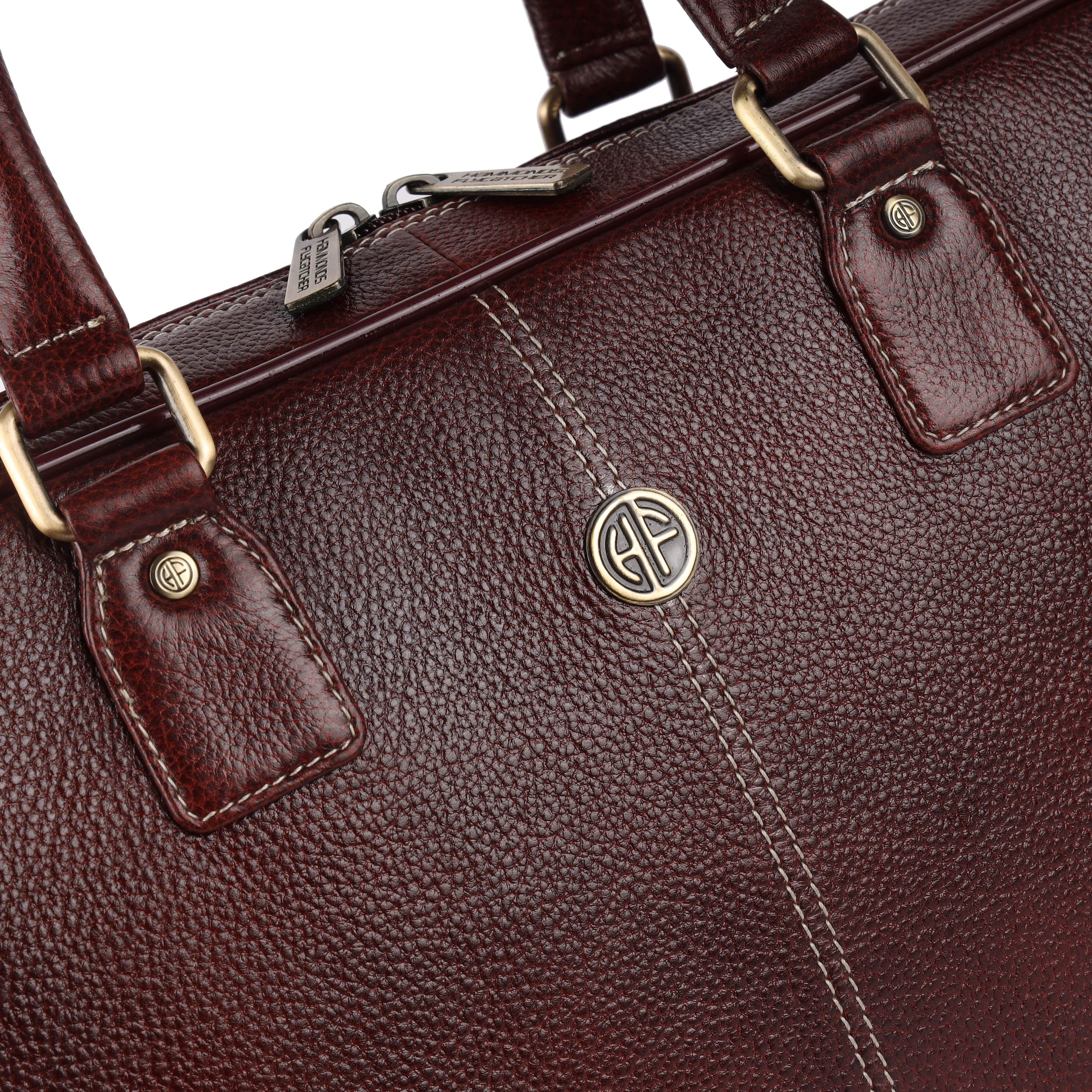Genuine Leather Laptop Bag for Men - Office Bag, Brushwood - Fits Up to 16 Inch Laptop/MacBook - Shoulder