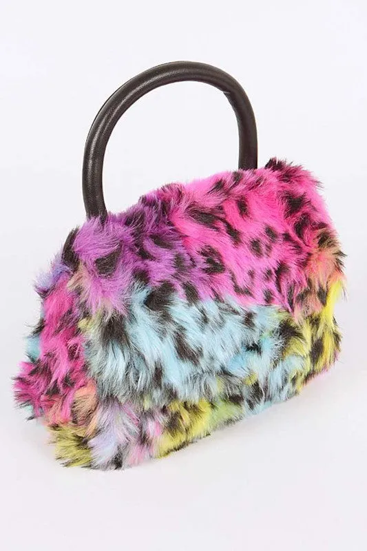 Mix Color Leopard Print Iconic Swing Bag