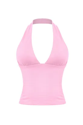Nicole Halter Top (Light Pink)