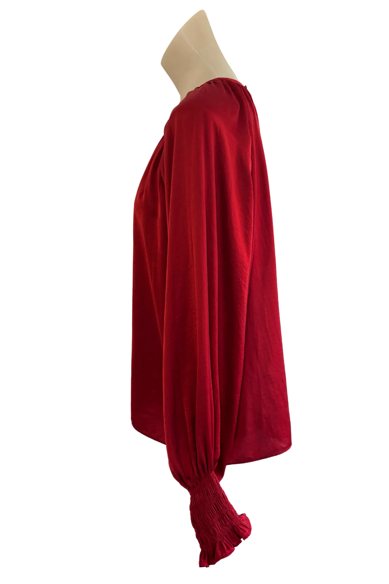 Oliver Black red satin blouse, 12