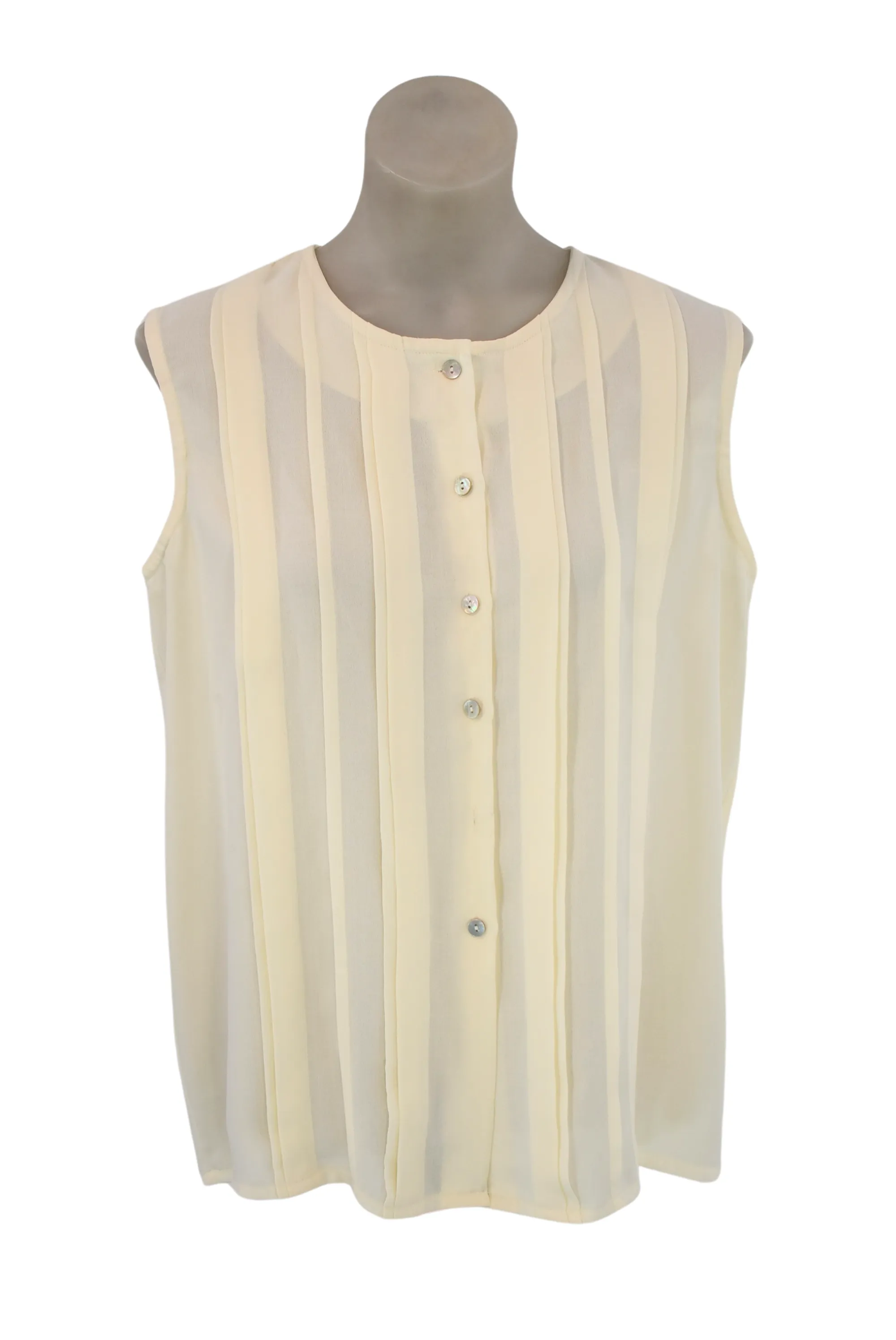 Paulls NZ made breezy sleeveless blouse, 14