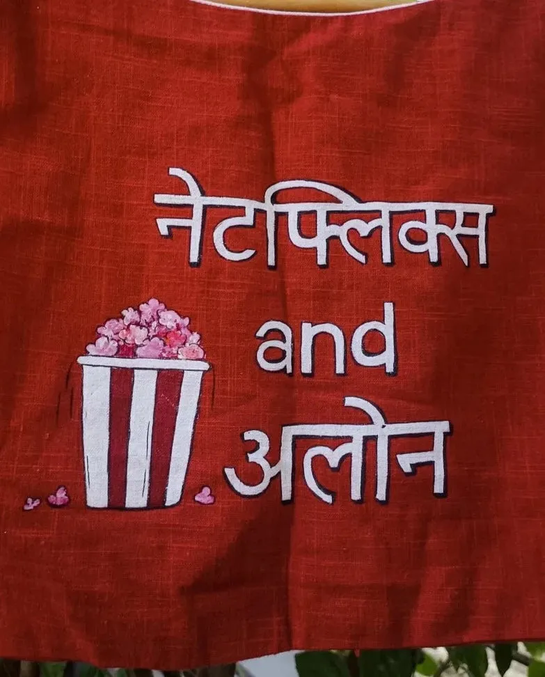 Readymade Red Cotton Blouse