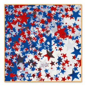 Red - White & Blue Stars Party Confetti (0.5 Oz per Package)