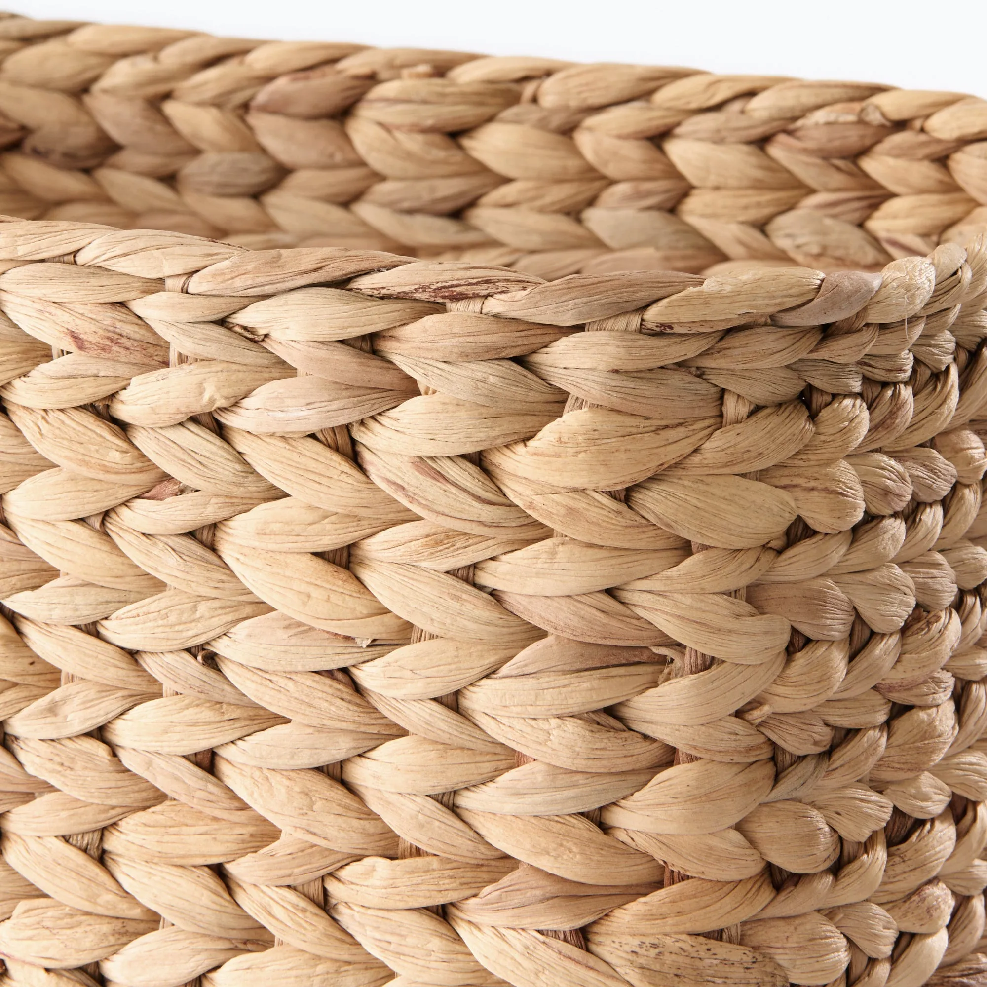 Water Hyacinth Basket - Rectangle - Large W34 x D23 x H24 cm