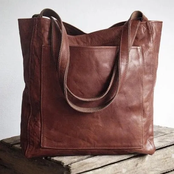 ZARA | Vintage Leather Bag with Soft Leather